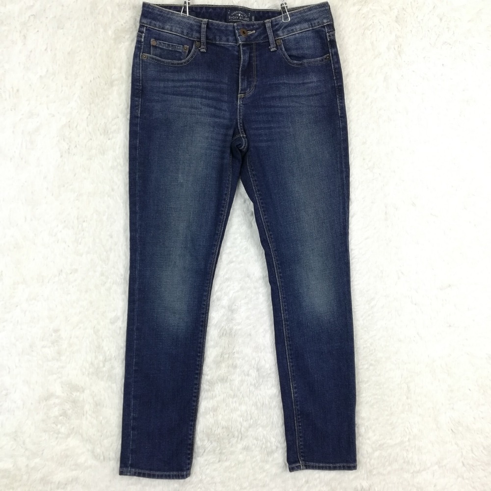 Lucky Brand Womens‎ Jeans Lolita Skinny Blue Denim Dark Wash Whiskering Mid 6